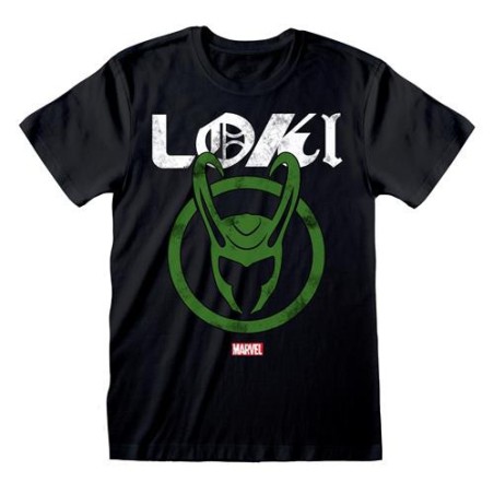 Heroes Inc. - Maglietta T-shirt Loki Distressed Logo Taglia XL